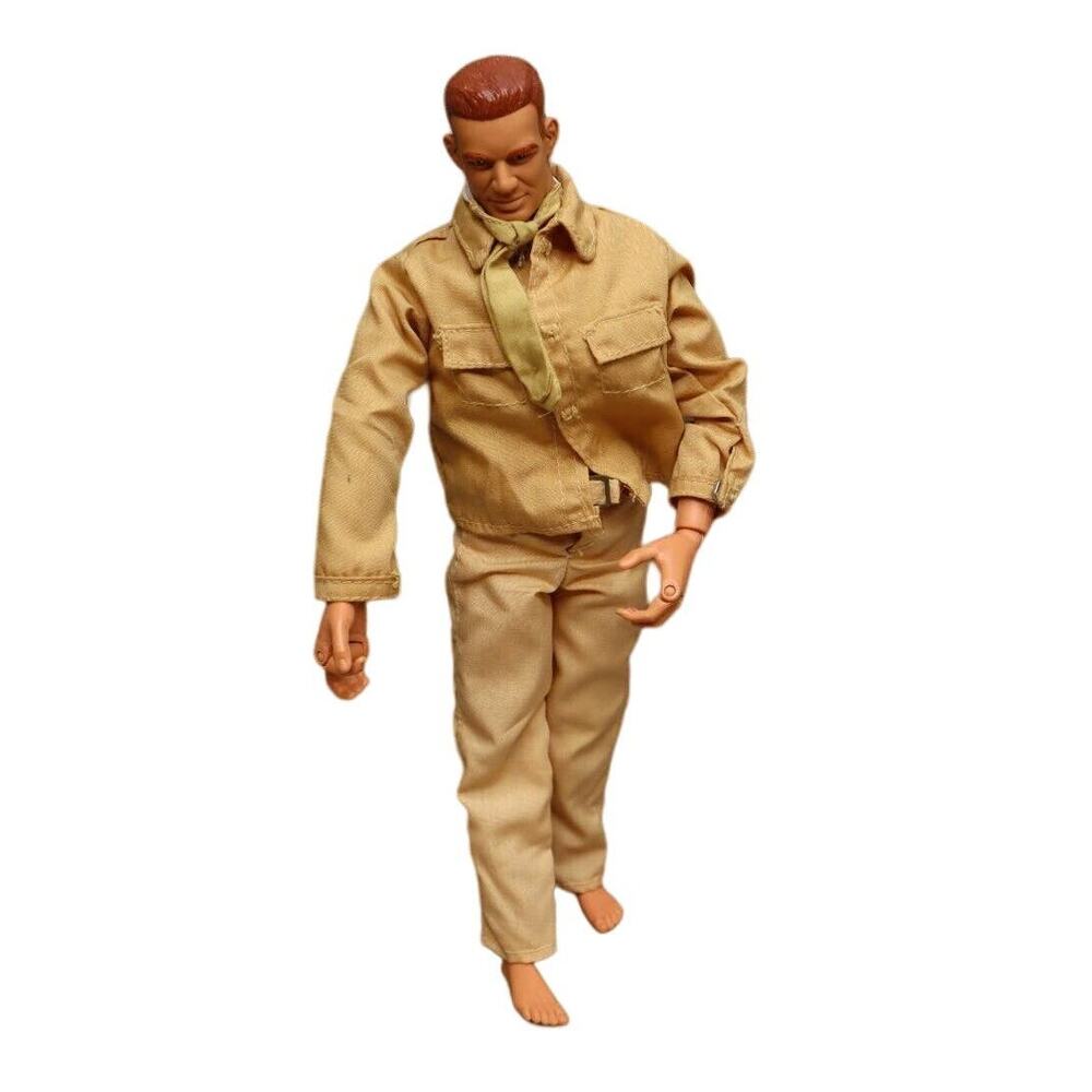 Vintage 1996 Hasbro GI Joe Boy Doll Action Figure Outfit Jointed Beige Outfit